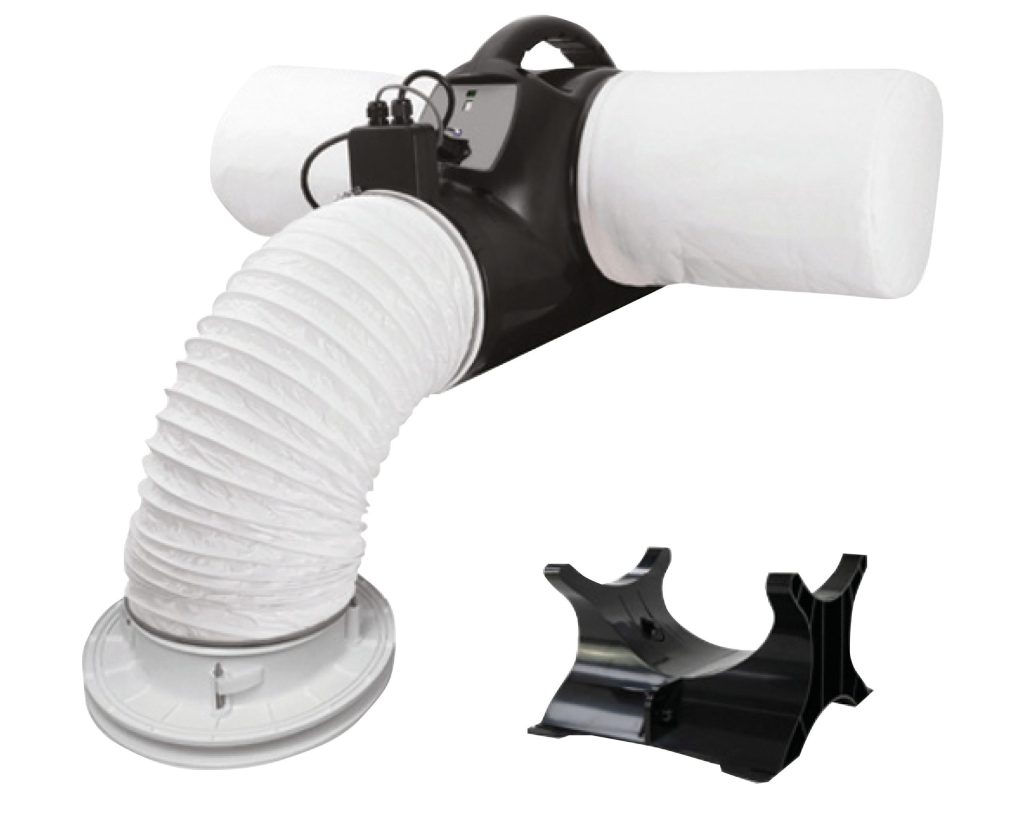 Wall-mounted PIV system option for a flat or home without loft access